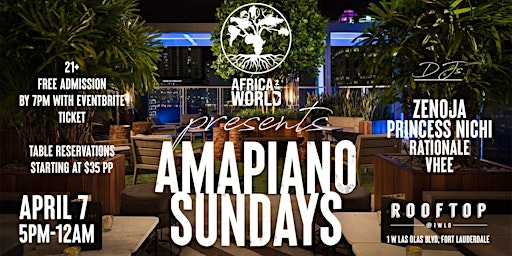 Imagem principal do evento Amapiano Sundays (Africa 2 the World)