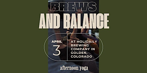 Brews and Balance: Yoga & Beer at Holidaily Brewing Company primary image