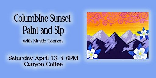 Imagem principal do evento Columbine Sunset Paint and Sip