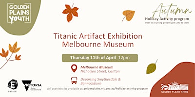 Titanic Artefact Exhibition- 10AM Bannockburn Departure primary image