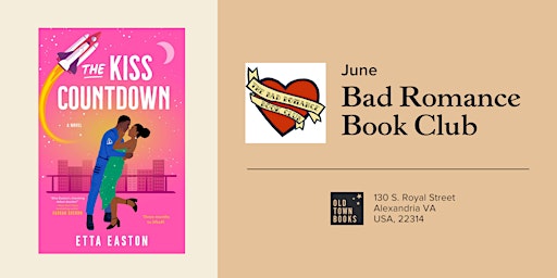 Imagem principal do evento June Bad Romance Book Club: The Kiss Countdown by Etta Easton