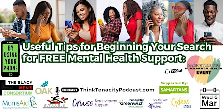 Useful Tips for Beginning Your Search to find FREE Mental Health Support primary image