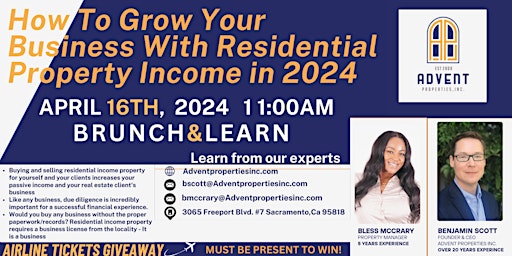Primaire afbeelding van How to Grow Your Business with Residential Property Income in 2024