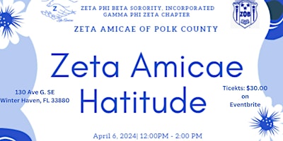 Zeta Amicae of Polk County 2nd Annual Hatitude  primärbild