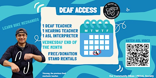 Deaf Access - Learn Bike Mechanics primary image