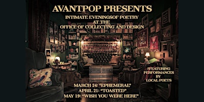 Primaire afbeelding van Intimate Evening of "Toasted" Themed Poetry in the Reading Room