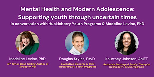 Hauptbild für Mental Health & Adolescence: Supporting Youth Through Uncertain Times