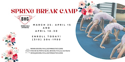 Hauptbild für Spring Break Camp MARCH 25- APRIL 15 and APRIL 18-30