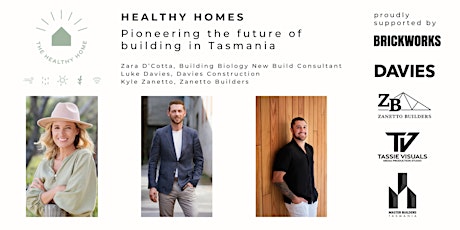 Imagem principal do evento Healthy Homes: pioneering the future of building in Tasmania