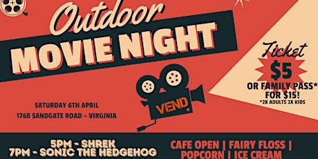 OUTDOOR MOVIE NIGHT AT VEND!