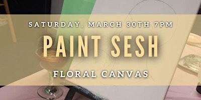 Imagem principal de Puff & Paint Sesh: Floral Canvas