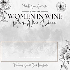 Women in Wine - Dinner & Wine Experience