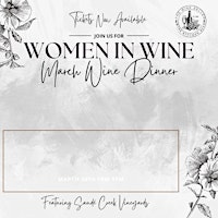 Primaire afbeelding van Women in Wine - Dinner & Wine Experience