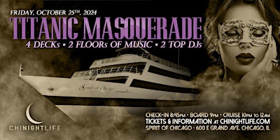 Hauptbild für Chicago Halloween Party Cruise | Pier Pressure® Titanic Masquerade