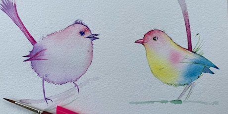 Whimsical Birds – Beginners Water Colour Workshop with Joanne Bingham primary image