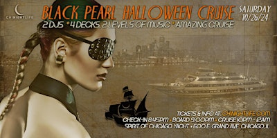 Imagem principal do evento Chicago Halloween Party Cruise | Pier Pressure® Black Pearl
