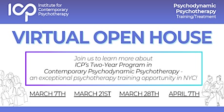 Two Year Psychodynamic Psychotherapy Training Program Information Session