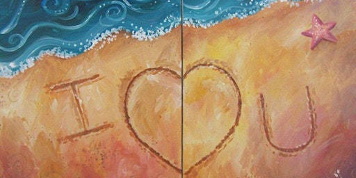 Seaside Love Note - Date Night - Paint and Sip by Classpop!™ primary image