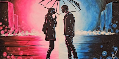 Primaire afbeelding van Rainy Romance - Date Night - Paint and Sip by Classpop!™