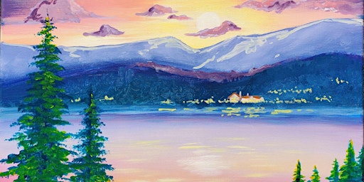 Mountain Lake Lodge - Paint and Sip by Classpop!™  primärbild