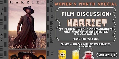 Film Discussion |"HARRIET" – Women's Month Special primary image