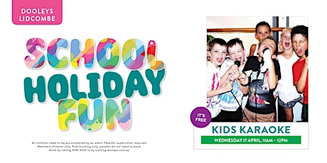 School Holidays - Kids Karaoke primary image