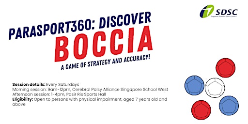 Imagem principal do evento Parasport 360: Discover Boccia