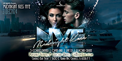 Imagen principal de 2025 Chicago New Years Eve Cruise - The Midnight Kiss