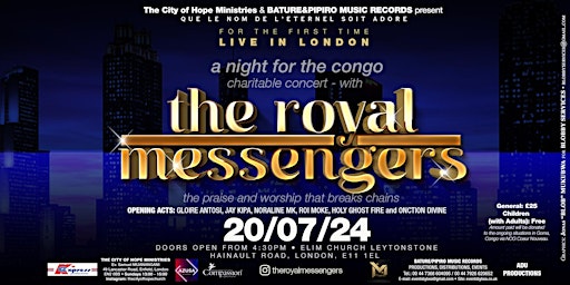 Image principale de THE ROYAL MESSENGERS - Live in London (Praise and Worship)