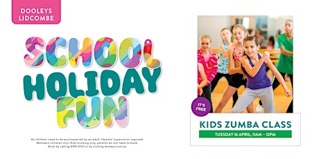 School Holiday - Kids Zumba primary image