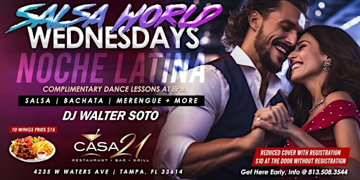 Salsa World Wednesdays Latin Night primary image