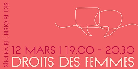 Image principale de Séminaire: Histoire des Droits des Femmes