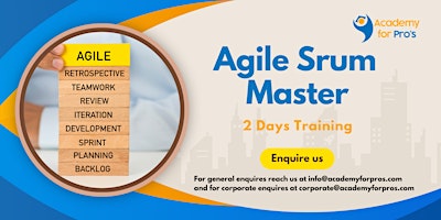 Agile Scrum Master 2 Days Training in Irvine, CA primary image