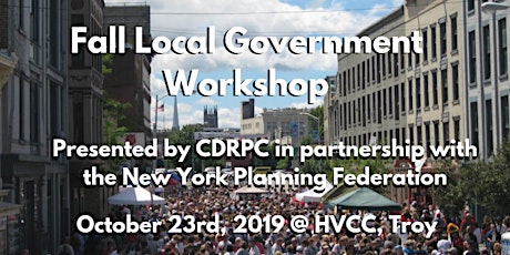 Image principale de October 23 CDRPC and NYPF Fall Local Government  Workshop