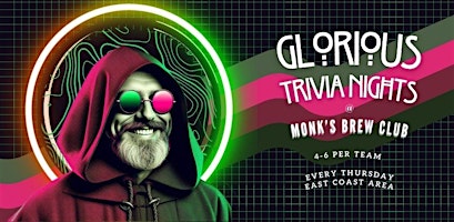 Primaire afbeelding van Glorious THURSDAY Trivia at Monk's Brew!