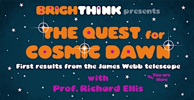 Imagem principal do evento THE QUEST FOR COSMIC DAWN: First results from the James Webb telescope