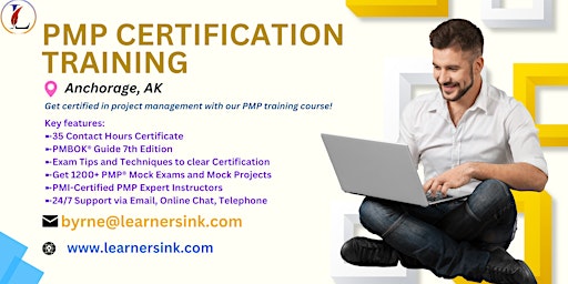 Primaire afbeelding van 4 Day PMP Classroom Training Course in Anchorage, AK