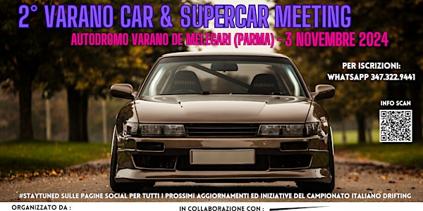 2° VARANO CAR&SUPERCAR MEETING - 3 NOVEMBRE 2024 - FINALE CAMPIONATO ITALIA