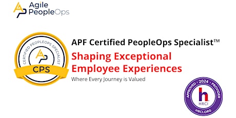 APF Certified PeopleOps Specialist™ (APF CPS™) | Apr 11-12, 2024