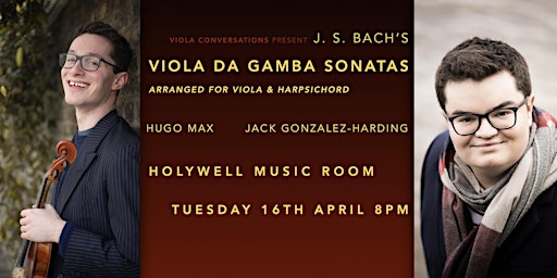 Imagem principal do evento J. S. Bach’s Complete Sonatas for Viola Da Gamba (arr. Viola & Harpsichord)