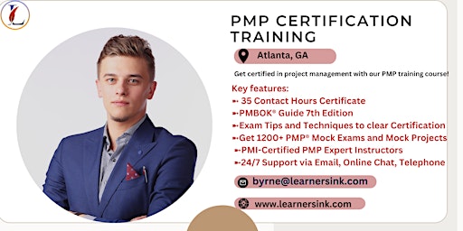 Primaire afbeelding van 4 Day PMP Classroom Training Course in Atlanta, GA