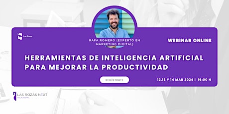 Imagen principal de Webinar emprende: Herramientas de IA para mejorar la productividad (1)