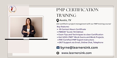 Primaire afbeelding van 4 Day PMP Classroom Training Course in Austin, TX