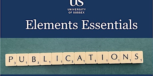 Imagem principal do evento Elements Essentials: Publications