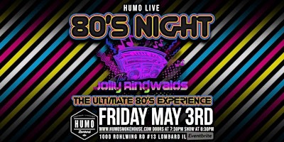 Imagem principal de 80s Night with Jolly Ringwalds - FREE SHOW