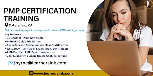 Hauptbild für 4 Day PMP Classroom Training Course in Bakersfield, CA