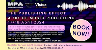 Primaire afbeelding van The Publishing Effect - A 101 of Music Publishing