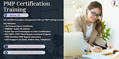 4 Day PMP Classroom Training Course in Boise, ID primary image