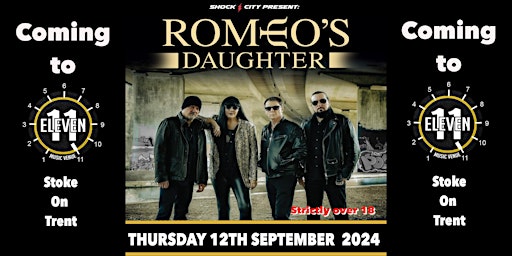 Imagem principal do evento Romeos Daughter live at Eleven Stoke