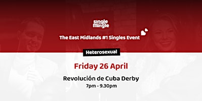 Primaire afbeelding van Singles Night at Rev de Cuba Derby(all ages)